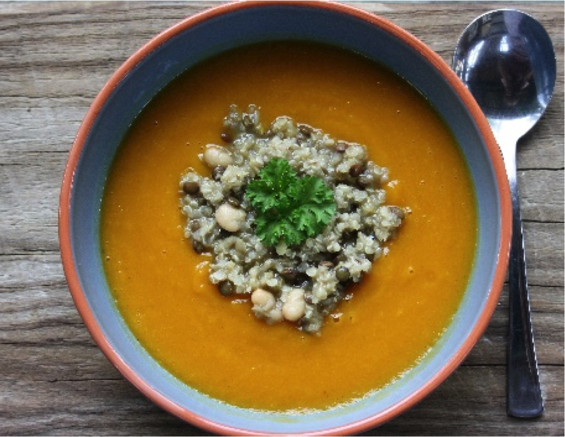 Recipe of the week: Lentil, Quinoa, Bean & Pumpkin Soup